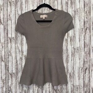 Philosophy Taupe Colored Short Sleeve Top | Medium | EUC